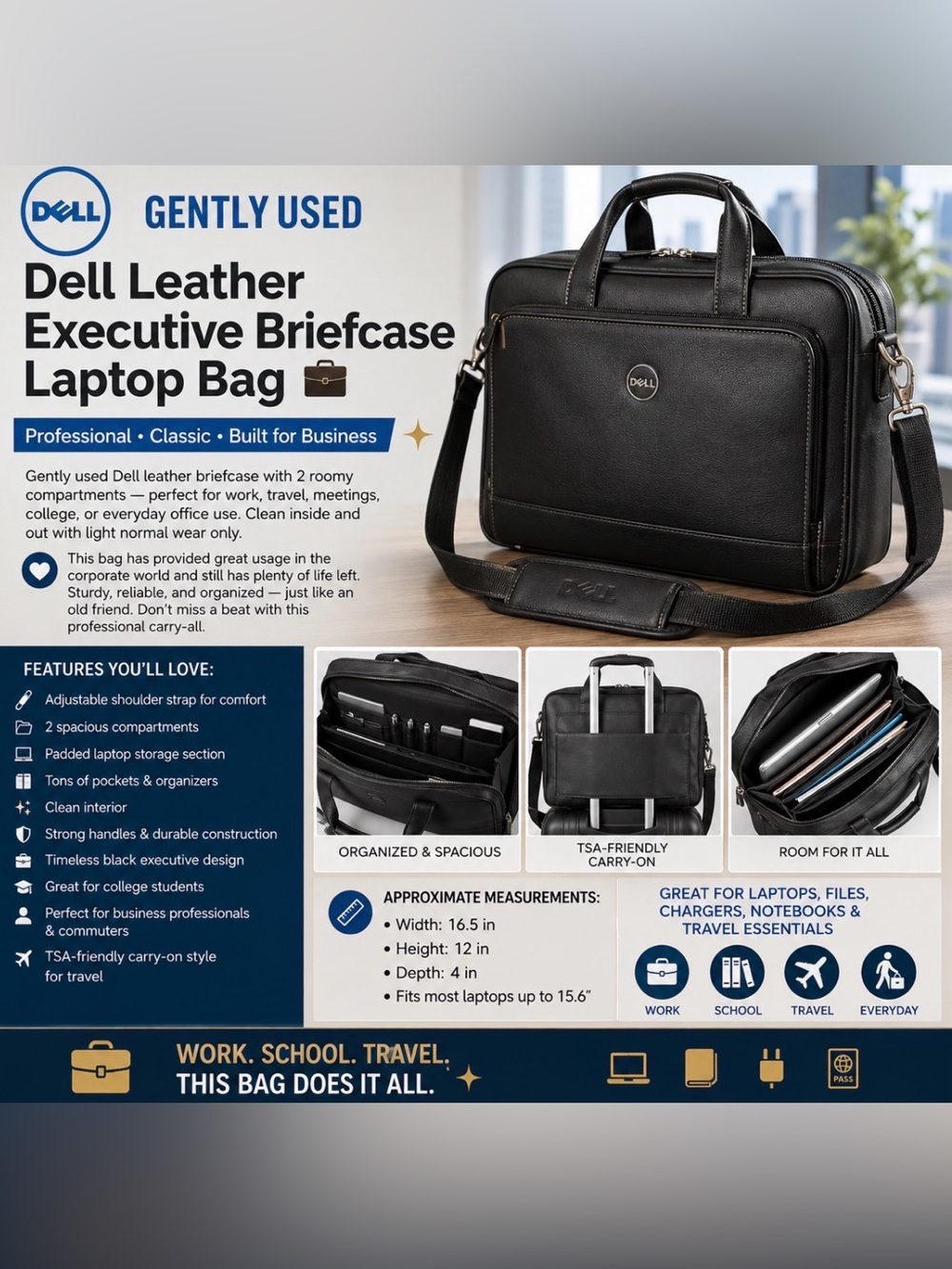 Skip the flimsy backpacks — carry success like a professional.” 💼✨